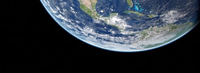 earth with black background